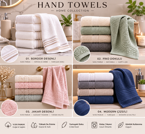 Serviette de toilette en coton 100 % jacquard gaufré à rayures, douce, pour hôtel, vente en gros - Product Image 6
