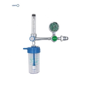 Tiêu Chuẩn Oxy Lưu Lượng Kế Độ Ẩm Nhôm Cga540 Bullnose Oxy Y Tế Điều Chỉnh Lưu Lượng Kế Với Chai Nhôm - Product Image 6