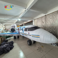 Avion gonflable long, grand modèle d'avion gonflable, avion gonflable pour la publicité