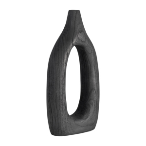 Vaso in Legno di Paulownia Intagliato per Arredamento Soggiorno, Vaso Casual per Fiori per Casa, Camera da Letto, Ufficio - Product Image 3