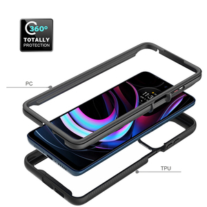 Funda completa híbrida para <span class=keywords><strong>motorola</strong></span> moto g power 360 edge 20 5g e 7 power g82 g22, carcasa rígida transparente 2021 - Product Image 4