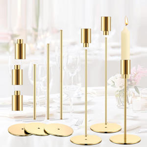 Iron Art Metal <strong>Tall</strong> Candlestick Holder for Weddings &amp; Home Craft Wholesale Butter Lamp Decoration Stylish Candle Jars &amp; <strong>Lanterns</strong> - Product Image 1