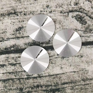Bouton en aluminium anodisé grain CD brillant personnalisé avec logo pour écouteurs Bluetooth, haut-parleurs et interrupteurs - Product Image 4