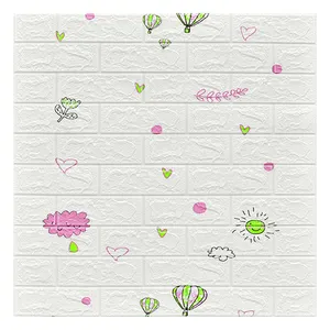 Hot Sale Wallpaper 106 3d Pe Foam Self Adhesive Eco-Friendly Design Kids Room Wall Stickers For Living Room