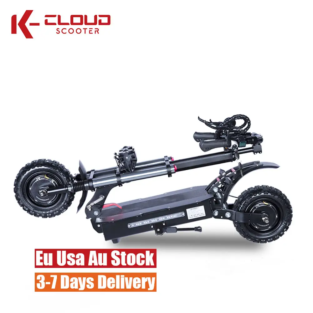 Local Stock 6000W 5600W 60V EU US UK Warehouse Off-Road Electric Scooter Dual Motor 11 Inch Price Elektro Scooter