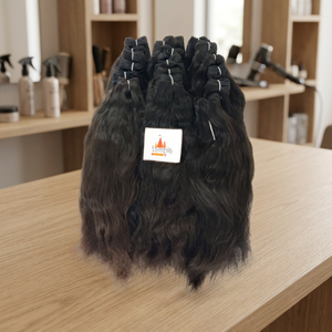 Indian 100% Natural Cutícula alineada Estilo de tejido ondulado Suelto Onda profunda Kinky Straight Remy Extensiones Venta al por mayor Proveedor Humano - Product Image 5