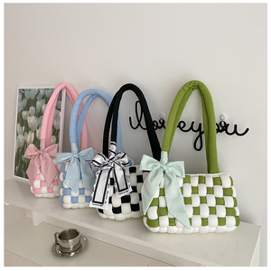 กระเป๋าครอสแบคทำมือวัสดุผ้าแคนวาสแบบตาข่ายสำหรับงานถักกระเป๋าถือ - Product Image 2
