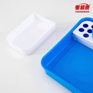 ถาดพลาสติกสีชมพูสำหรับการรักษา มีช่องและถ้วยสำหรับใช้ทางการแพทย์ - Product Image 4