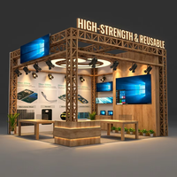 YTSF-I25 Nouvelle Conception Personnalisée Stand d'Exposition Modulaire Portable pour Foire Commerciale, Structure en Bois, Publicitaire, Montage Facile