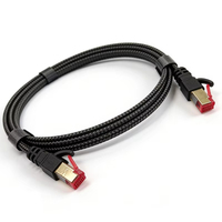 Feichuanglin RG/59 S-4C-FB 3C-2V Kabel Koaksial RJ45 Male to Male 0.1m-50m untuk Router Switch Komputer Buatan China