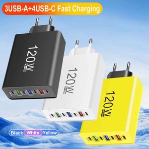 4Type-C + 3USB Multi-Interface Travel Fast Charging Mobile Phone Charger with QC3.0/PD2.0 20W Output - Product Image 1