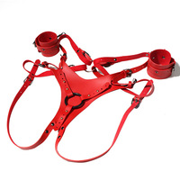 Jiuai SM Ensemble de bondage féminin avec pantalon de contrainte et dispositif de verrouillage Yang, Jouets sexuels pour adultes Fabriqué à Ningbo