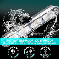 Kabellose Fernbedienung 12V LED Frontgrill Blitzwarnleuchte Tagfahrlicht IP65 Wasserdicht 6W ABS/PMMA