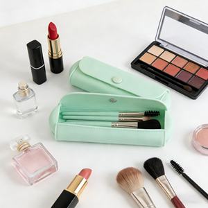 Pochette pour pinceaux de maquillage, organiseur de cosmétiques, étui de rangement pour voyage, étui pour pinceaux, sac à cosmétiques, pochette en silicone pour maquillage - Product Image 5