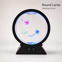 Petite lampe de nuit LED en forme de méduse, changeante de couleur, design européen, rechargeable par USB, lampe de décoration pour chambre à coucher, cadeau pour la maison