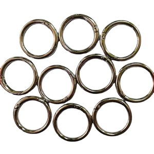 Anillo de resorte de aleación de zinc, 25 mm de diámetro interior, 33 mm de diámetro exterior, anillo de metal duradero para llavero, gancho para auriculares - Product Image 4
