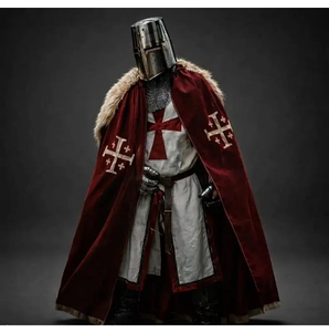 Armure Complète de Chevalier Templier Médiéval en Acier Calibre 18, Modèle Coulé Traditionnel, pour Reconstitutions Historiques, Cosplay et Présentation - Product Image 2