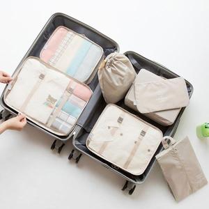 7PCS Nylon <strong>Travel</strong> <strong>Storage</strong> <strong>Bag</strong> Set - Lightweight Foldable Packing Cubes Organizer with Modern Design, <strong>Travel</strong> Essentials - Product Image 5