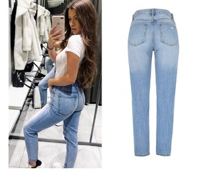 <span class=keywords><strong>Jeans</strong></span> de Mezclilla Vintage Personalizados OEM, <span class=keywords><strong>Jeans</strong></span> de Cintura Alta para <span class=keywords><strong>Mujer</strong></span>, Estilo Mamá, Gran Venta - Product Image 6