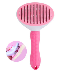 Cepillo y Peine Autolimpiante Hengtuo para Baño y Aseo de Gatos, Fácil de Usar, Diseño Simple de Plástico, Removedor de Pelo para Perros y Gatos - Product Image 1