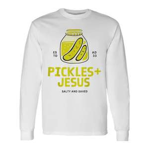 T-shirt à manches longues Pickles Jesus Salty And Saved - Product Image 1
