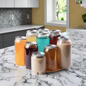 Cấp Thực Phẩm Dễ Dàng Mở Pet Bao Bì Chai Nước Ép Trái Cây Đồ Uống Có Thể Tùy Chỉnh In Logo Rõ Ràng Pet Nhựa Soda Có Thể - Product Image 2