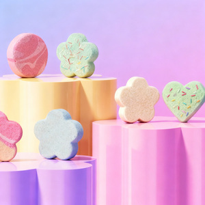 Nhà sản xuất nhãn hiệu riêng OEM, bom tắm bọt rẻ, bom tắm hữu cơ cho trẻ em, bộ 2 viên bom tắm oải hương cho tắm - Product Image 1