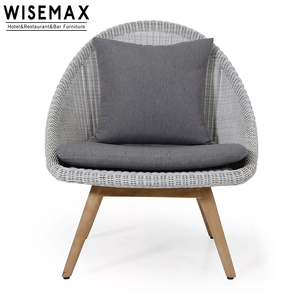 WISEMAX MEUBLES Mobilier de <span class=keywords><strong>salon</strong></span> pour le <span class=keywords><strong>jardin</strong></span>, le café et la salle à manger Mobilier unique en teck tissé Chaise de bistrot en corde moderne pour l'extérieur - Product Image 4