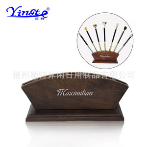 Walnut Wood <b>Shoe</b> Rack <b>Storage</b> Holder With Multiple Holes For <b>Shoes</b> Home Use Standing Type 21x14x8cm - Product Image 2
