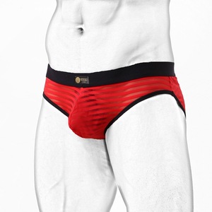 Mens Underwear Stripe <strong>Thong</strong> Sexy <strong>See</strong> <strong>Through</strong> Transparent Briefs Man Panties - Product Image 1
