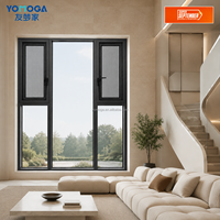 Ventanas de Doble Hoja con Perfil de Aluminio para Renovación de Apartamentos y Villas