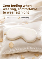 Masques pour les yeux en soie élégants avec logo personnalisé, accessoires de mode, masque de sommeil élastique pour la relaxation, masque pour les yeux pour dormir