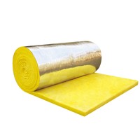 Rouleau et panneau de laine de verre écologiques avec revêtement en aluminium pour l'isolation thermique et acoustique des toitures industrielles, des systèmes CVC et des constructions
