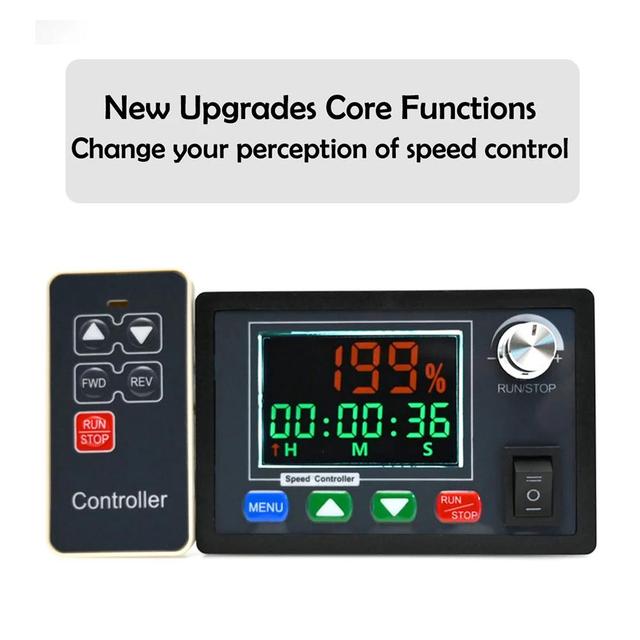 DC10-55V 40A PWM Speed Controller Wireless Remote Control Digital Display DC Brushed Motor Governor Positive Reverse Rotation