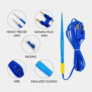 Certifié CE Réutilisable Classe II Électrique Bipolaire Adson Forceps Instrument Chirurgical Câble Fabriqué En Acier Inoxydable 1 An De Garantie - Product Image 1