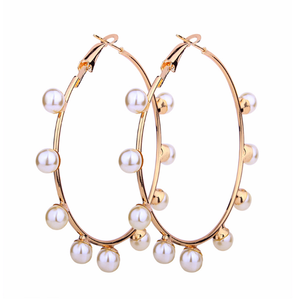 Reina al por mayor pendientes de la joyería de moda chapado en oro, pendientes de las mujeres pendientes de aro - Product Image 1