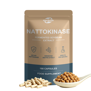 Capsules de Nattokinase 5000FU de Fabricant OEM - Supplément enzymatique haute puissance 250mg à base de soja fermenté pour la santé cardiovasculaire - Product Image 1