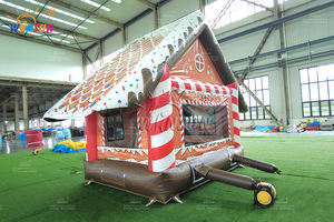 2025 location vente <span class=keywords><strong>pas</strong></span> <span class=keywords><strong>cher</strong></span> Mini grande maison de rebond-<span class=keywords><strong>château</strong></span> sautant <span class=keywords><strong>gonflable</strong></span> sur le thème de noël PVC maille bâche enfants - Product Image 2