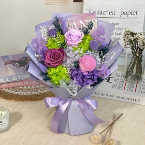 Bouquet di Rose Premium Romantico in Confezione Personalizzata - Fiori Conservati Artigianali <span class=keywords><strong>per</strong></span> <span class=keywords><strong>San</strong></span> <span class=keywords><strong>Valentino</strong></span>, Compleanno, Festa della Mamma, <span class=keywords><strong>Regalo</strong></span> Eterno <span class=keywords><strong>per</strong></span> <span class=keywords><strong>Lei</strong></span> - Product Image 3