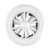 Diffuseur d'air rond tourbillon de haute qualité HVAC Carreaux de plafond à lames réglables en aluminium