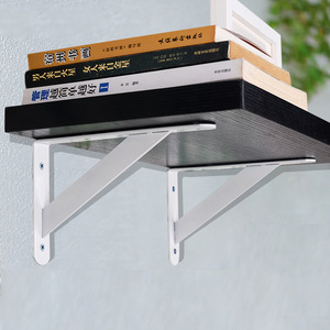 Zhan Han Triangular <b>Shelf</b> <b>Bracket</b> Cold Rolled Steel Wall Mounted Support For Bookshelf Storage Modern Simple Design - Product Image 1