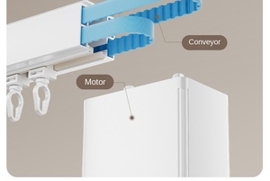 Cửa trượt Rèm riêng tư theo dõi đường ray nhôm chắc chắn cho sân hiên và ban công - Product Image 2