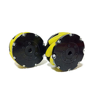 Pu amarelo 4-22 polegada mecanum rodas resistente, suporte da tensão do rolamento mudo <span class=keywords><strong>omni</strong></span> do mecanum da roda - Product Image 2
