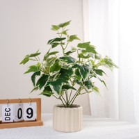 Fleurs artificielles en plastique pour l'intérieur et l'extérieur, pour le salon, le bureau, la chambre à coucher, décoration esthétique, plantes artificielles, fleurs