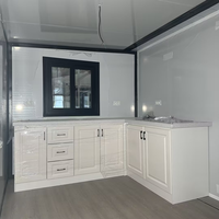 Kit de construction rapide de maisons préfabriquées en conteneurs, maisons miniatures, ensembles de maisons préfabriquées en acier pour unités de logement en jardin