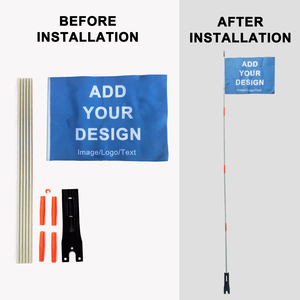 बाहरी साइकिल के झंडे, पोल कस्टम बाइक के साथ कस्टम साइकिल के झंडे, बाहरी साइकिल चलाने के लिए पेनेनेंट स्ट्रिप - Product Image 4