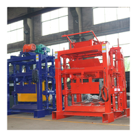 Machine à blocs creux en béton à moteur diesel QT4-35, petite presse à briques manuelle, machine à fabriquer des blocs de construction au Kenya