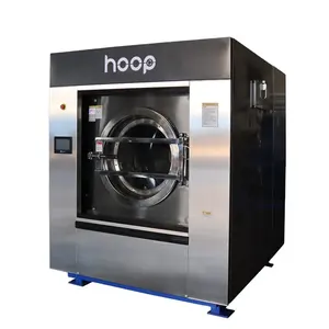 Hoop peralatan laundry komersial 50kg, Mesin Pengering cucian otomatis untuk industri 100kg untuk pakaian cuci