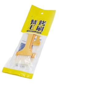 Cepillo de plástico amarillo de mango delgado, cepillo para aceite de catering y barbacoa, cepillo para sazonar alimentos, paquete de 3, cerdas que no se desprenden - Product Image 5