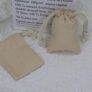 Bolsas con Cordón Personalizadas con Logotipo, Bolsa de Algodón Reciclable para Empaque de Polvo - Product Image 6